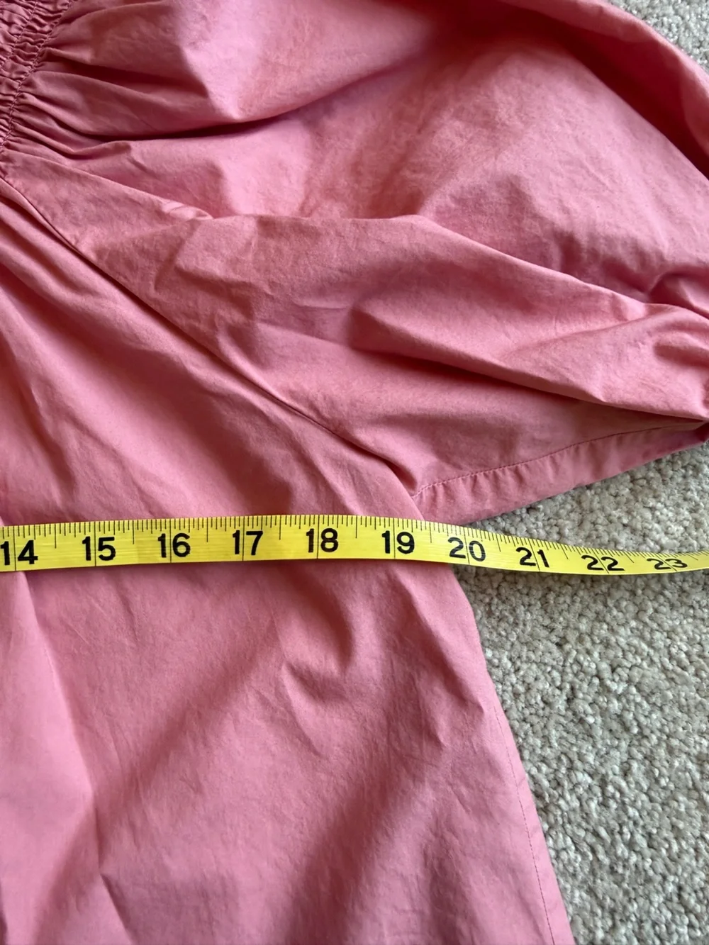 J. Crew Rose Pink Smocked Ruffle-Neck Blouse